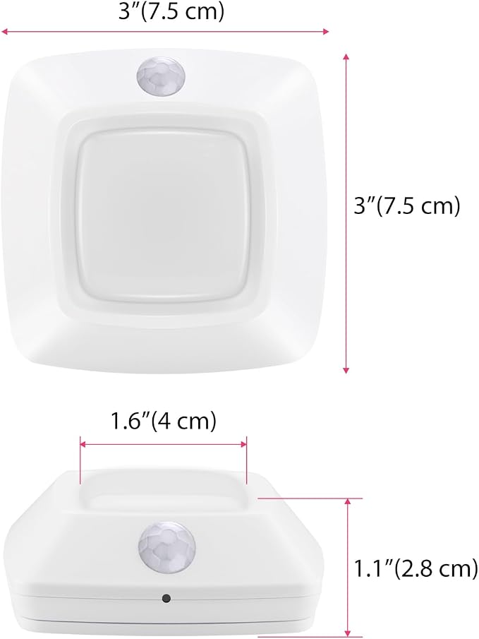 BIGMONAT Motion Sensor Tap Light,Battery Operated Push Lighting, Wireless Puck Lights, Stick-Anywhere Under Cabinet Counter Lights,Easy to Install for Stair/Kitchen/Hallway（White, 3Pack ） - Image 6