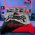 6 Pieces Gaming Bedding Set Full Size for Boys Gamer Comforter Set for Boys Girls Kids Teens 6 Piece Bed in A Bag Video Game Bedding for Gamer Room Decorative Full08 by ZJianHOME