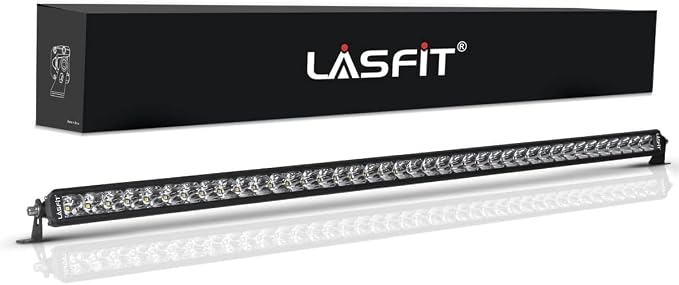 LASFIT 42 inch LED Light Bar Single Row Slim Spot Flood Combo Driving 6000K by LASFIT