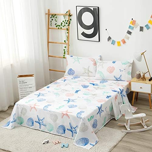 JSD Coastal Beach Theme Kids Full Sheet Set 4 Piece Deep Pocket - Image 2