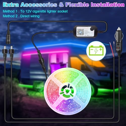 Boat Led Light 66FT, 12V RGB Waterproof Pontoon Boat Lights Exterior - Image 3
