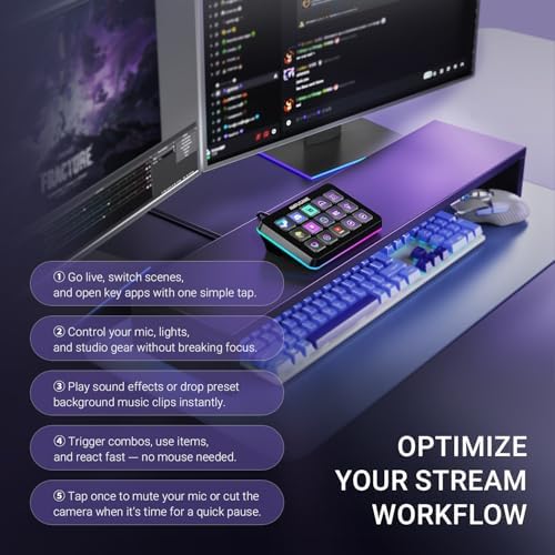 FIFINE AmpliGame Stream Controller with 15 Macro Keys, Streaming Keyboard with Trigger Actions in OBS/Twitch/YouTube/Streamlabs, Shortcut Buttons Keypad Works with Mac and PC-D6 - Image 5