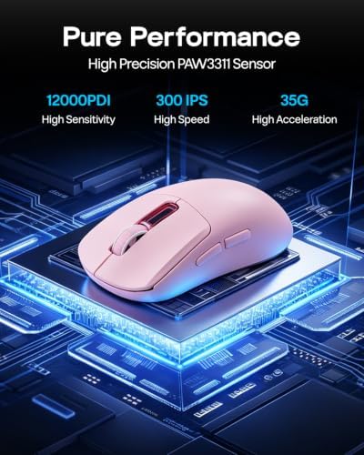 EPOMAKER NEX Lite Wireless Gaming Mouse w/Screens & RGB Charging Dock - Image 3