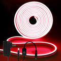 iNextStation Red LED Light Strip 16.4FT Neon Rope Lights (with DC12V Plug) by inextstation
