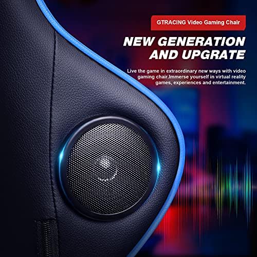 GTPLAYER Gaming Chair with Footrest Speakers Video Game Chair Bluetooth Music Heavy Duty Ergonomic Computer Office Desk Chair - Image 5