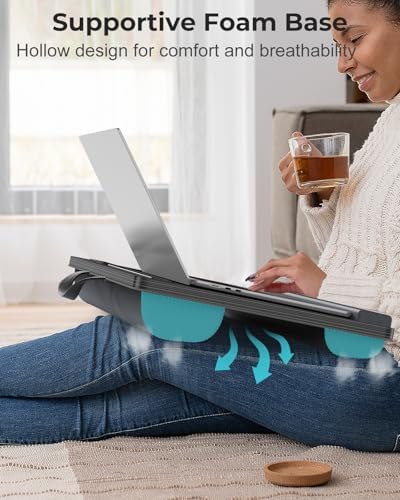 Potuopy Laptop Lap Desk, Portable Bed Table Tray for Laptop Fit 17" Laptops - Image 4