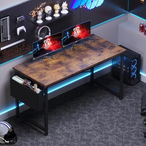 OLIXIS Computer Desk, 55 Inch Gaming Desks for Home Office Small Spaces - Image 2
