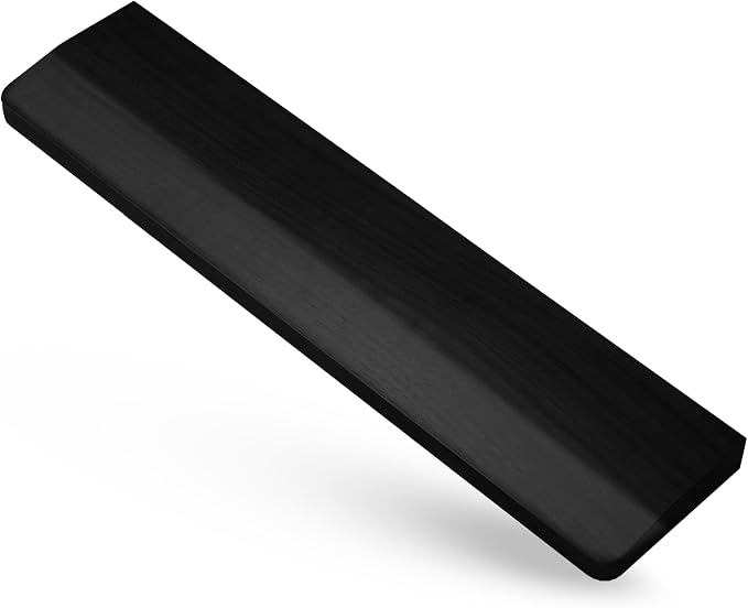 Kothar Wooden Keyboard Wrist Rest (Compact, Black) by Kothar