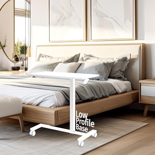 VIVO White Mobile 32 x 16 inch Over Couch Laptop Table, CART-V02L-W - Image 4