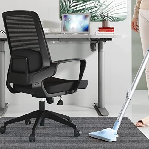 Sycoodeal Office Chair Mat for Hardwood Floor,Office Computer Gaming Chair Mat for Tile Floor,Large Floor Protector Rug,Anti-Slip,Easy to Clean,Grey(48"x36") - Image 7