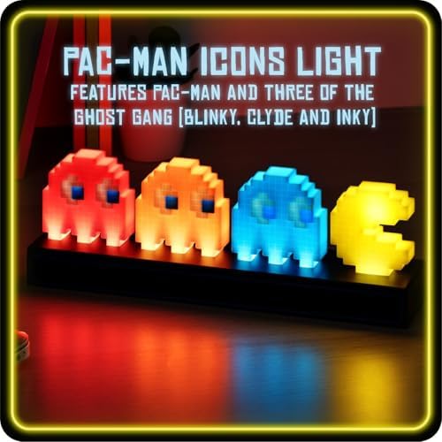 Pac Man and Ghosts Light, Pac Man Collectable Figure Lamp - Image 3