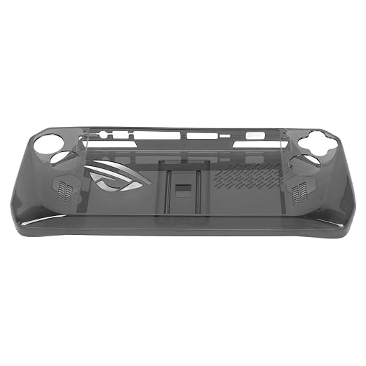 Clear Shockproof TPU Protective Case for ROG Ally Handheld 2023, Transparent Game Console Cover with Foldable Stand and Non - Slip Grip for Gaming Comfort (Transparent Black) - Image 8