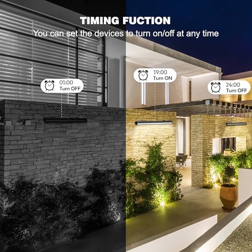 Linkable LED Wall Washer Light Dimmable 1-100% Via APP Control, 72W 2700-6500k 6CCT Linear Flood Light Bar with RF Remote, 120V Waterproof Landscaping Spotlights Outdoor - Image 5