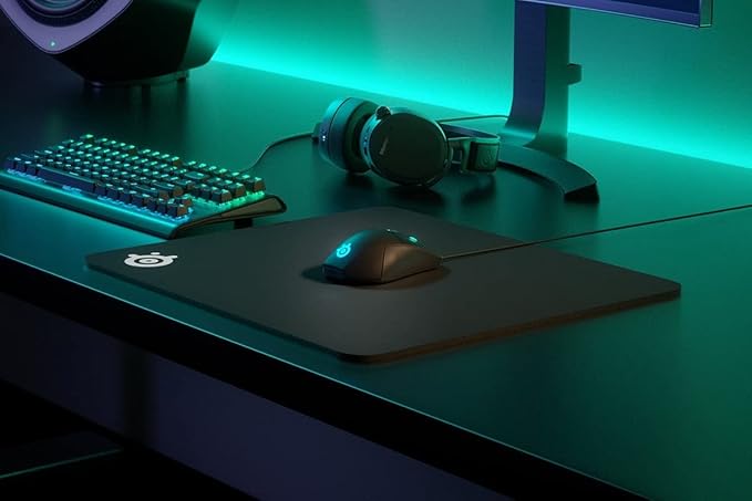 SteelSeries QcK Heavy - Large - Gaming Mouse Pad - Extra Thick Non-Sip Rubber Pad - Exslusive Microfiber Surface - Peak Tracking and Stability - Optimized For Gaming Sensors - Image 3