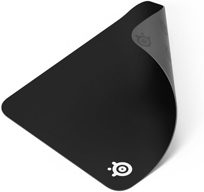 SteelSeries QcK Medium Gaming Mousepad — Black — Non-Slip Silicone Rubber Base — Peak Tracking and Stability — Optimized for Gaming Sensors — 320 mm x 270 mm — FPS, MOBAs, RTS, MMO by Unknown