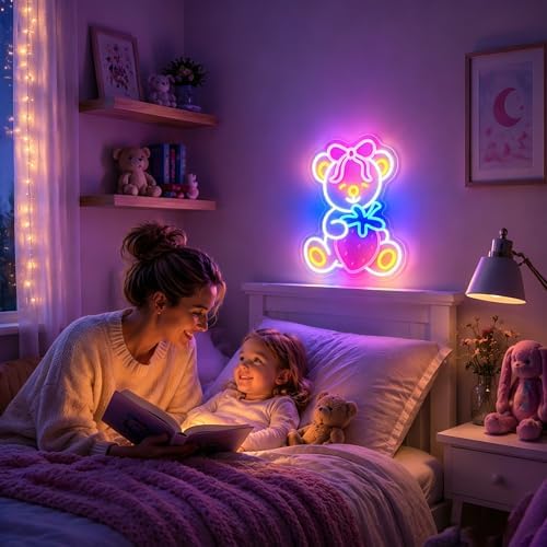 Neon Sign, Bear Neon Signs for Wall Decor LED Signs Neon Light - Image 2