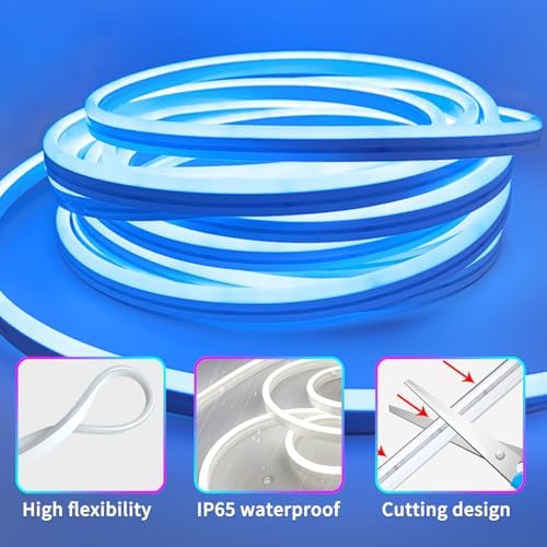 segrass 32.8FT Led Neon Rope Lights Control with App/Remote,Flexible Led Rope Lights,Multiple Modes,IP65 Outdoor RGB Neon Lights Waterproof,Music Sync Gaming Led Neon Strip Lights for Bedroom Décor - Image 6