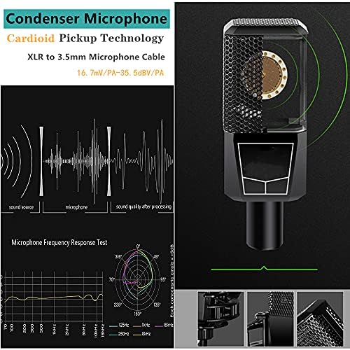 sktome Podcast Equipment Bundle, K300 Sound Card with Podcast Microphone, Audio Interface for Music Recording Karaoke Singing Broadcast (AM200-K300S2) - Image 2