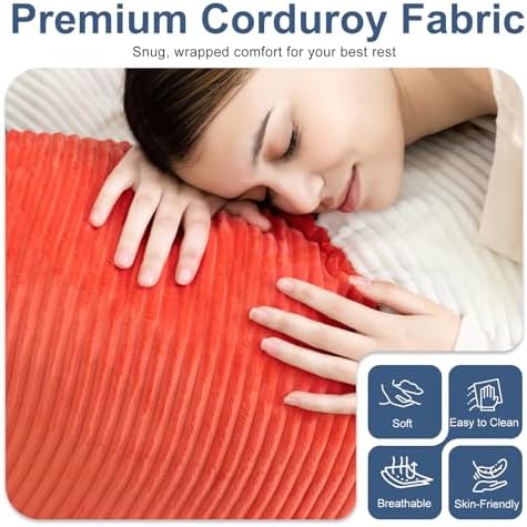 Giant Bean Bag Chair for Adults, Shredded Foam Floor Lounge Chair with Arms | Colorful corduroy, roomy comfort for living rooms, bedrooms, reading nooks, gaming rooms, movie nights, and time with pets - Image 5