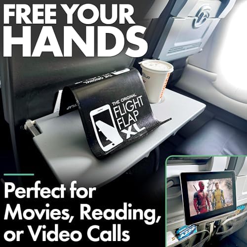 Flight Flap Airplane Phone Holder, Flexible Airplane Tablet Holder Travel - Image 3