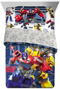 Transformers Optimus Prime Super Soft Comforter and Sheet Set with Sham, 4 Piece Twin Size, (Official Licensed Product) By Franco Collectibles by Franco