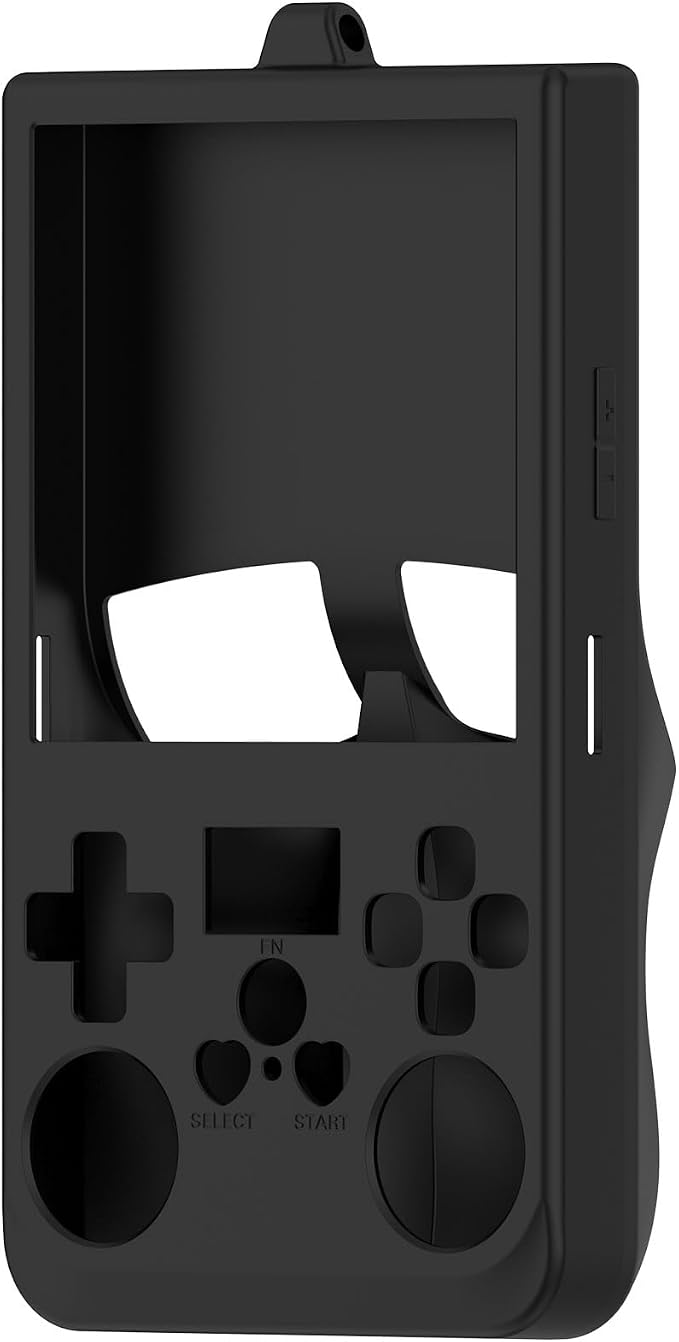 2-Pack Compatible with R36 Max Handheld Game Console Case, Slim Soft Silicone Full Protective Case Cover for R36 Max Accessories (Black+Black) - Image 5