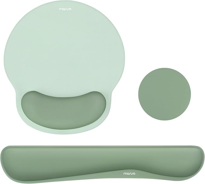 MOSISO Wrist Rest Support for Mouse Pad&Keyboard Set, Antique Green by MOSISO