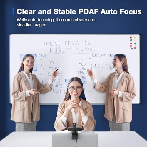 EMEET C960 4K Webcam for PC, PDAF Auto Focus, Dual Omni Mics, 73° FOV - Image 3