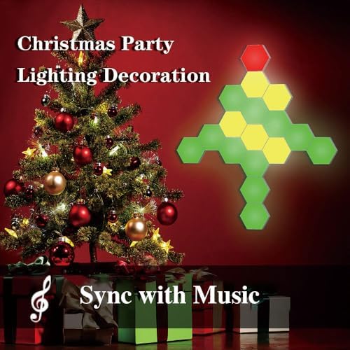 Vcwtty Music Sync Hexagon Light Panels, 13 Colors, 10 Pack - Image 2