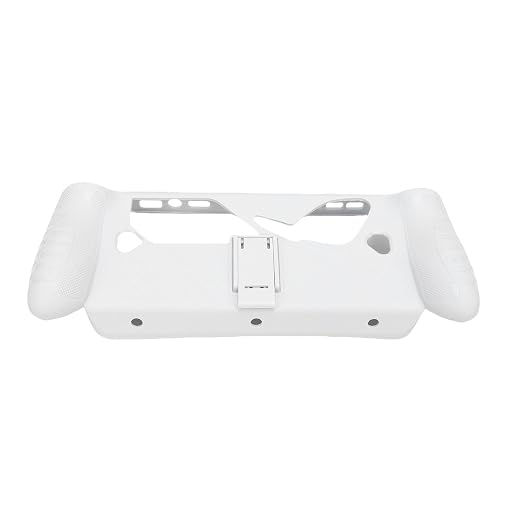 TPU Protective Case with Stand for Gaming Console, Ultra Soft Silicone Cover, Lightweight Shockproof Protector for 7-Inch Handheld System 2025, White by Technologyconnectsyouandme