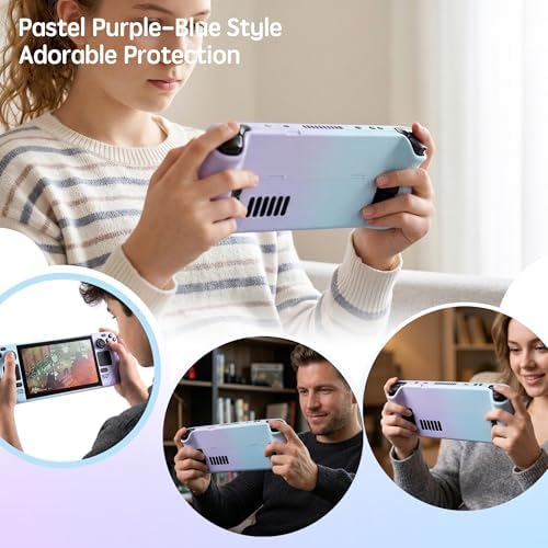 UYIYE Kickstand Case for Steam Deck OLED & LCD - Blue Purple Gradient Cover - Image 3