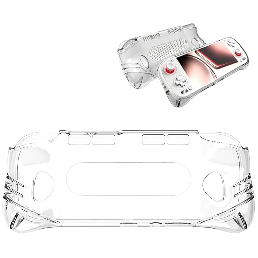 Pidynx TPU Protective Case Compatible with AYN Odin 3 Handheld Console, Transparent Soft TPU Shell, Anti-Scratch Shockproof Cover, Portable Gaming Accessories (Transparent) by Pidynx