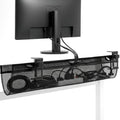 VIVO No Drill Clamp-on 36 inch Mesh Net Under Desk Cable Management Wire Organizer, Adjustable Home Office Standing Desk Cord Storage Sleeve, Black, DESK-AC36MH by Unknown