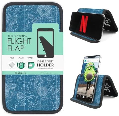 Flight Flap Airplane Phone Holder - Foldable Phone Stand for Plane Travel by FlightFlapbyFolden