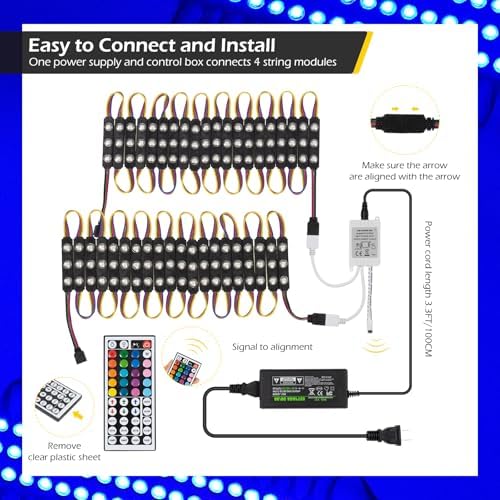 Dyna-Living LED Storefront Lights for Business Window LED Strip Light 40FT - Image 6