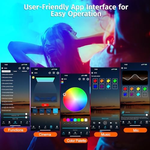 Neroupe Sunset Lamp Projector with APP & Button Control, 360 Degree Rotation Multiple Colors Changing LED Lamp Night Light, Sunset Light for Bedroom Decor/Party/Tiktok Live/Room Decor - Image 5