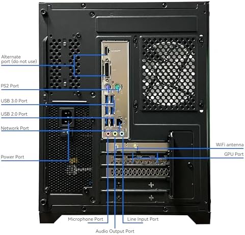 SKYESEV Gaming Desktop Computer PC,AMD Ryzen 5 5600,RTX3050 6GB,32GB DDR4 - Image 6