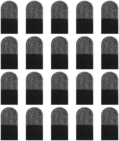 Gaming Finger Gloves Sleeves, Breathable Sweatproof Touch Screen Mobile Game Glove Silver Fibers Finger Sleeve Thin Thumb Protector Compatible with All Touchscreen Devices (20Pcs Finger Sleeves) - Image 7