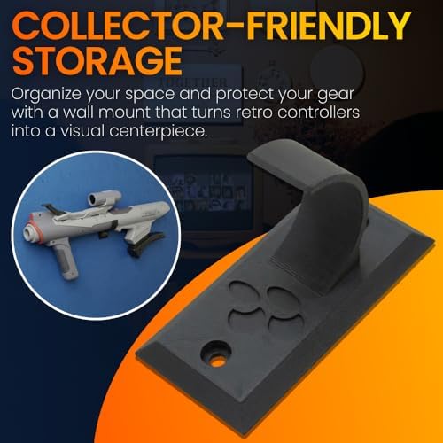 Wall Mount Compatible with Nintendo - Secure Storage Display Holder | Retro Scope Controller Organizer | Collector Shelf Showcase for Gaming Rooms - Image 5