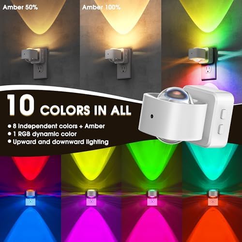 Briignite Night Light Projector, RGB Color Changing Night Light for Kids - Image 2