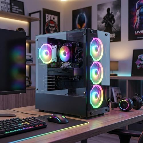 STGAubron Gaming PC Desktop,Core I7-6700,RTX 2060 6G,16GB DDR4,512G SSD - Image 5