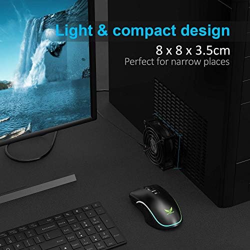ELUTENG USB Fan 80mm, USB Computer Fan 5V Quite USB Ventilation Fan Compatible with 3 Speed Control for Receiver DVR Playstation Xbox Computer Cabinet Cooling 80 x 80 x 25mm - Image 5