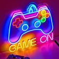 Neon Lights Gamer Room Decor, LED Gaming Lights, Boys Bedroom Decor by NELUX
