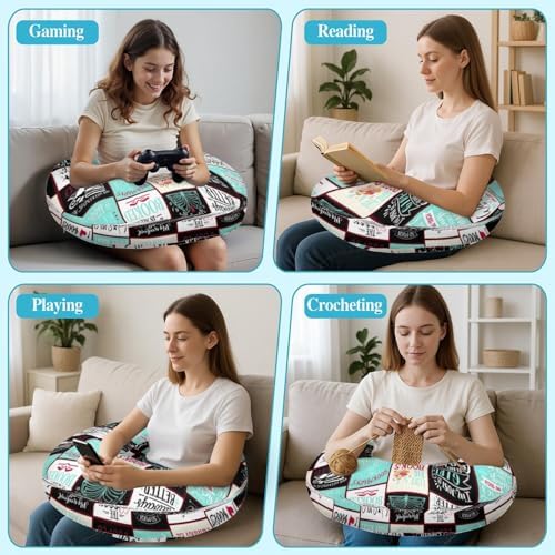 Queen Hero Lap Pillow for Reading & Gaming Lap Desk Pillows for Crocheting & Crafting with Elbow & Arm Support Cushion for Ergonomic Use on Bed and Couch - Image 6
