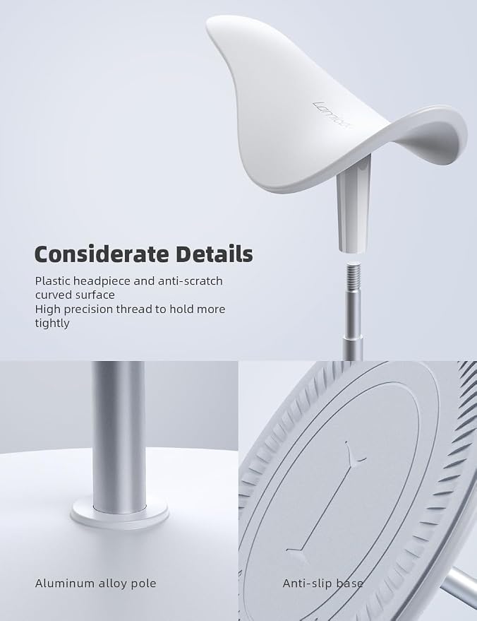 Lamicall Headphone Stand Desktop Headset Holder, Elegant Earphone Stand | Unique Appearance Design, Ultra Sturdy, Multi-Scenario Use for All Headset like Airpods Max, HyperX, Beats, Senn heiser - Image 6