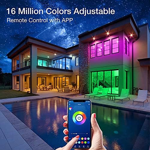 Phopollo 50FT LED Strip Lights 5050 RGB Color Changing for Bedroom - Image 2