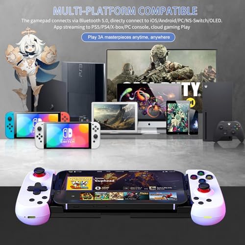 Koiiko Wireless Controller for iPhone 17/Android/PC/iPad/Tablet/Appl Arcade MFi Games/Switch, Support Streaming on PS/Xbox/PC Console, Cloud Gaming Gamepad Joystick - Turbo/Dual Motors - Image 2