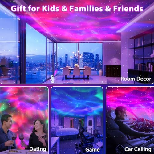 Star Projector, Galaxy Projector for Bedroom, Nebula Galaxy Night Light Projector with Timer and Remote,Gift for Kids Adults for Ceiling,Birthdays,Christmas,Valentine's Day (7.8inch) - Image 7