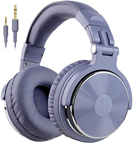 OneOdio Wired Over Ear Headphones Studio Monitor & Mixing DJ Stereo Headsets with 50mm Neodymium Drivers and 1/4 to 3.5mm Jack for AMP Computer Recording Podcast Keyboard Guitar Laptop - Light Blue by OneOdio