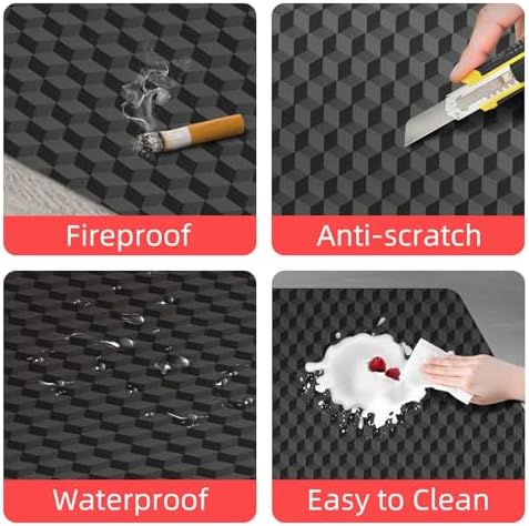 AiBOB Office Chair Mat for Hardwood and Tile Floor - 48"x36"Gaming Chair Mat, Easy Glide Computer Chair Mats, Floor Protector Mat for Home Office - Image 4